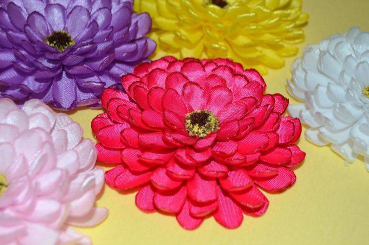 Как создать цветы из атласных лент: 18 уникальных мастер классов