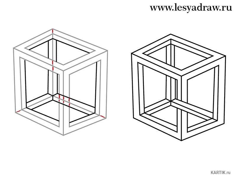Как научиться рисовать 3d-рисунки на бумаге? делаем 3d-рисунки карандашом на бумаге поэтапно » 3d-ролики