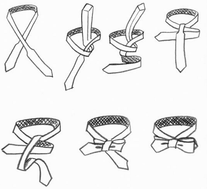 Как сделать бабочку из галстука