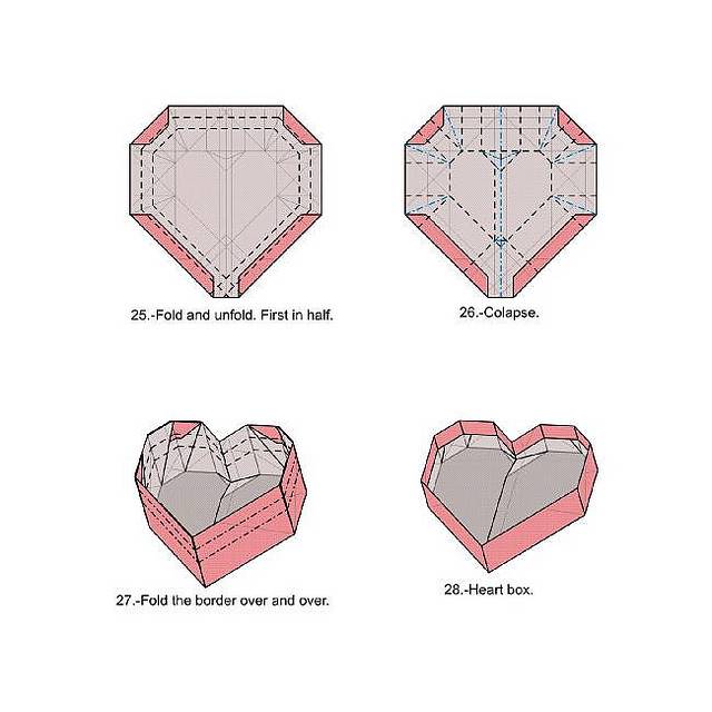 Сердце из бумаги: оригами своими руками :: syl.ru