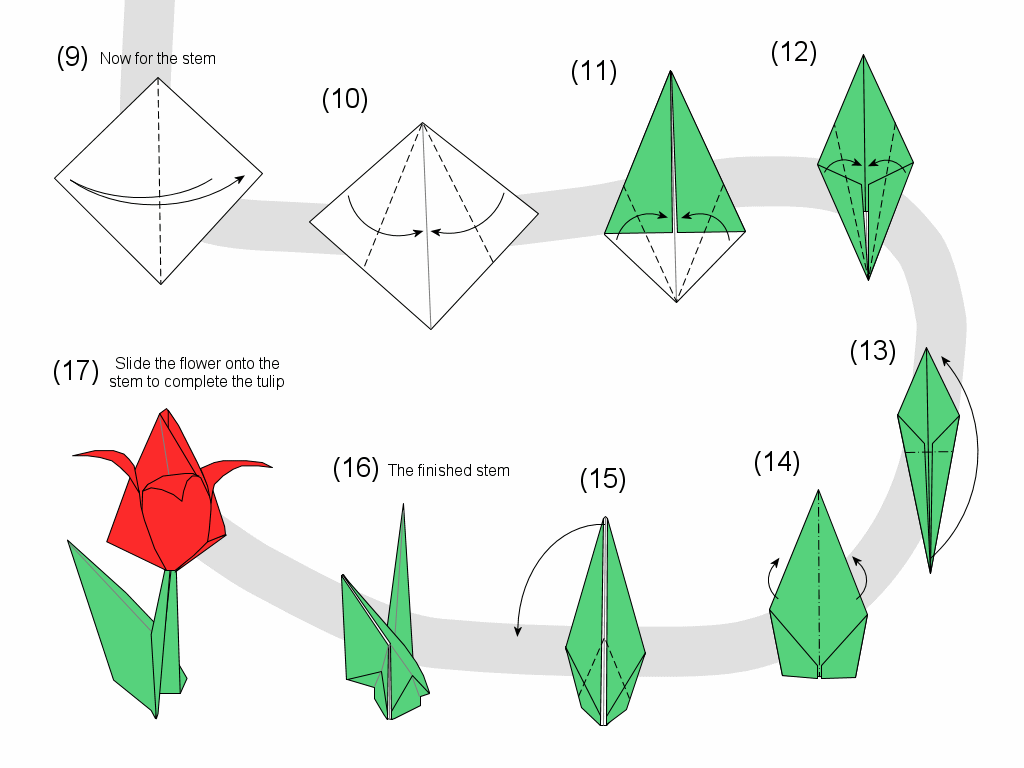 Тюльпан из бумаги своими руками + схемы и шаблоны. как легко и быстро сделать бумажные тюльпаны