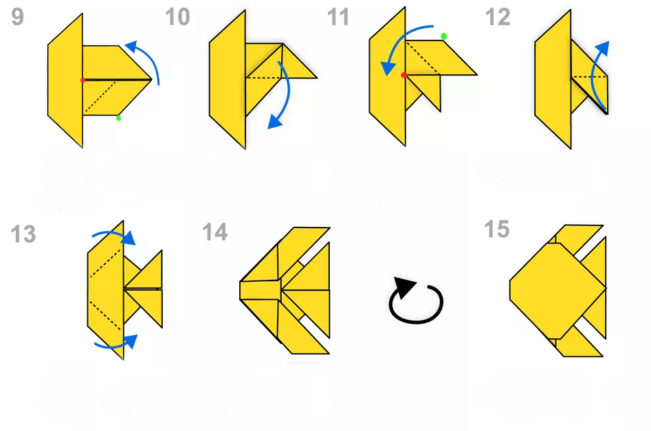 Оригами рыбка пошагово: 7 способов, как сделать рыбку из бумаги