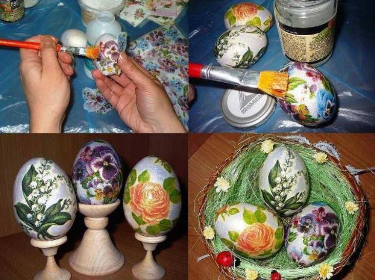 Как выполнить декупаж пасхальных яиц: 110 фото мастер-класса и видео инструкция как красиво украсить своими руками пасхальное яйцо