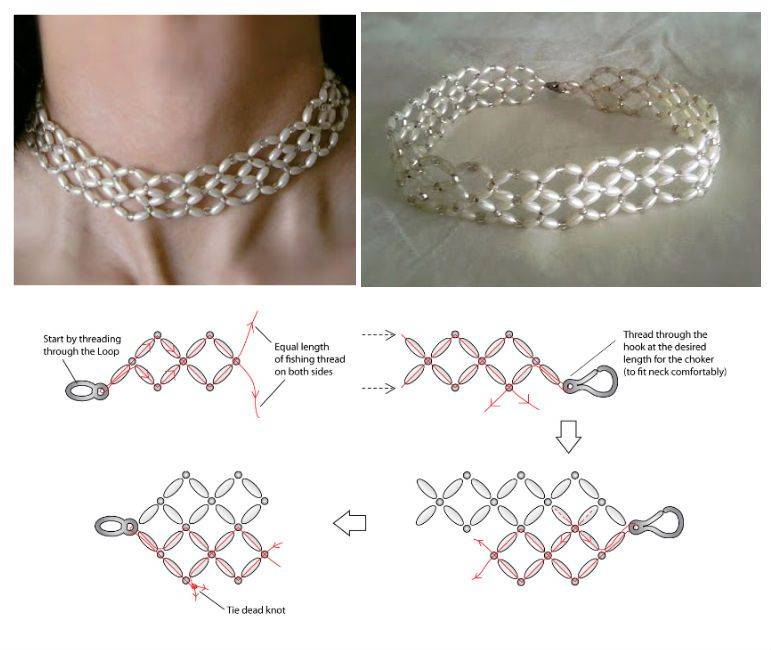 Чокеры из бисера своими руками со схемами и описанием для начинающих