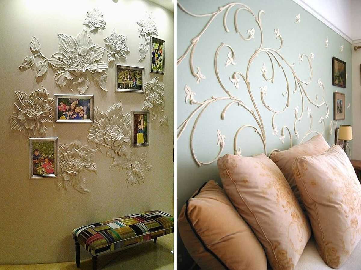 Идеи декора с рельефной гипсовой лепкой на стенах, которые помогут украсить дом