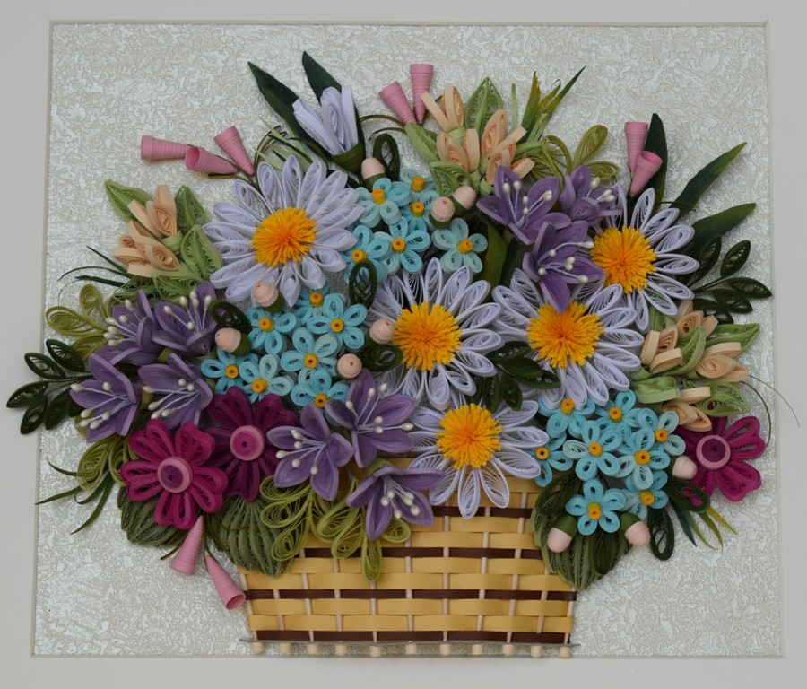 Букеты цветов в технике квиллинг подборка работ