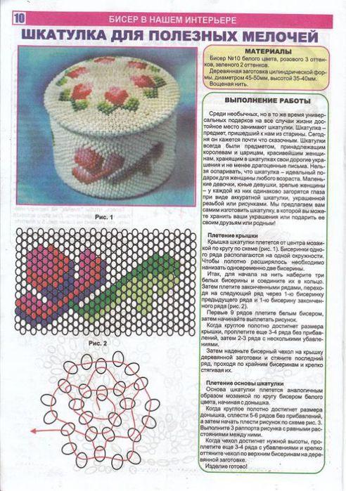 Шкатулка из бисера: мастер-класс с подробными инструкциями