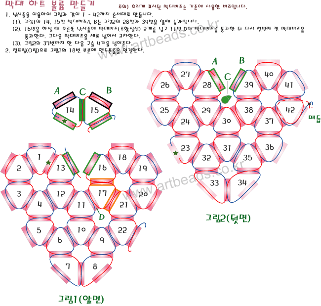 Схема для кольца с сердечком