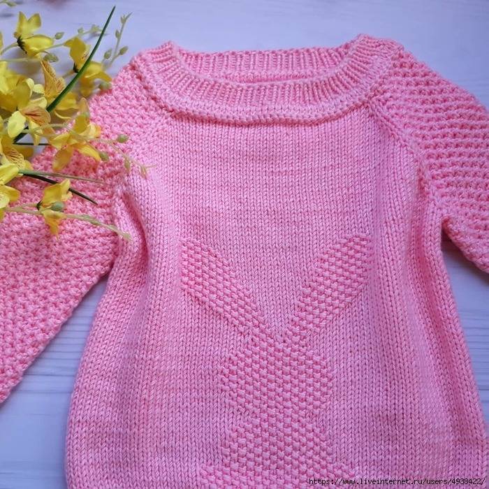Выкройка детский пуловер, джемпер для девочки