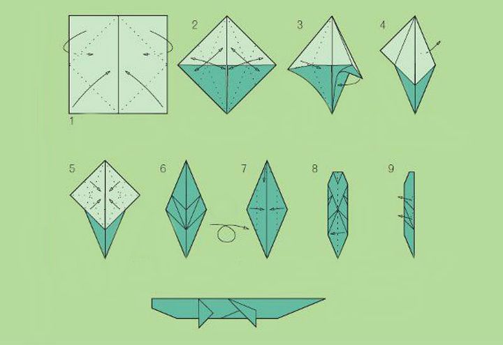 Мастер-класс по изготовлению крокодила в технике оригами - сайт о лизунах и слаймах