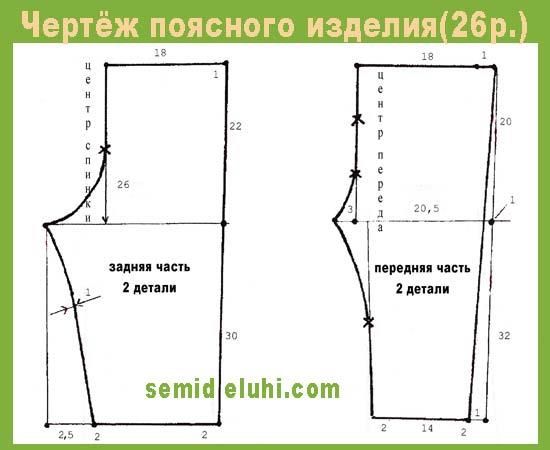 Выкройка основы брюк на мальчика школьного возраста – построения чертежа