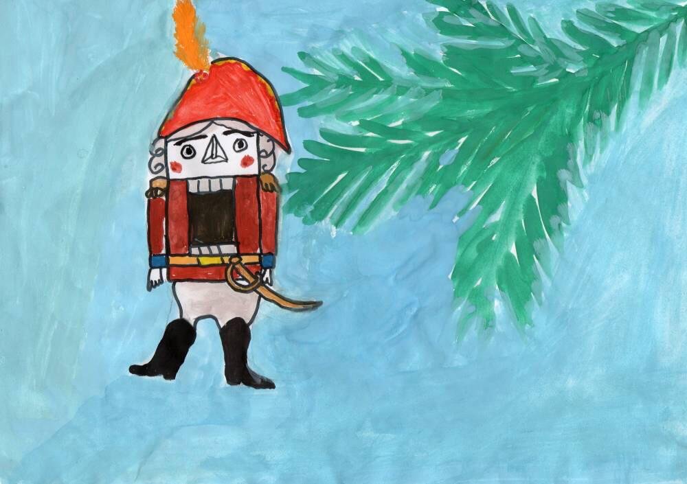 Щелкунчик рисунок легкий
