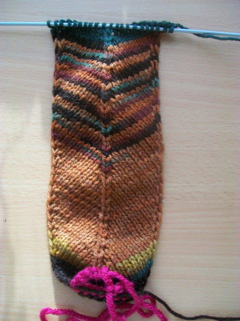 Вязание носков на 2 спицах пошагово с описанием