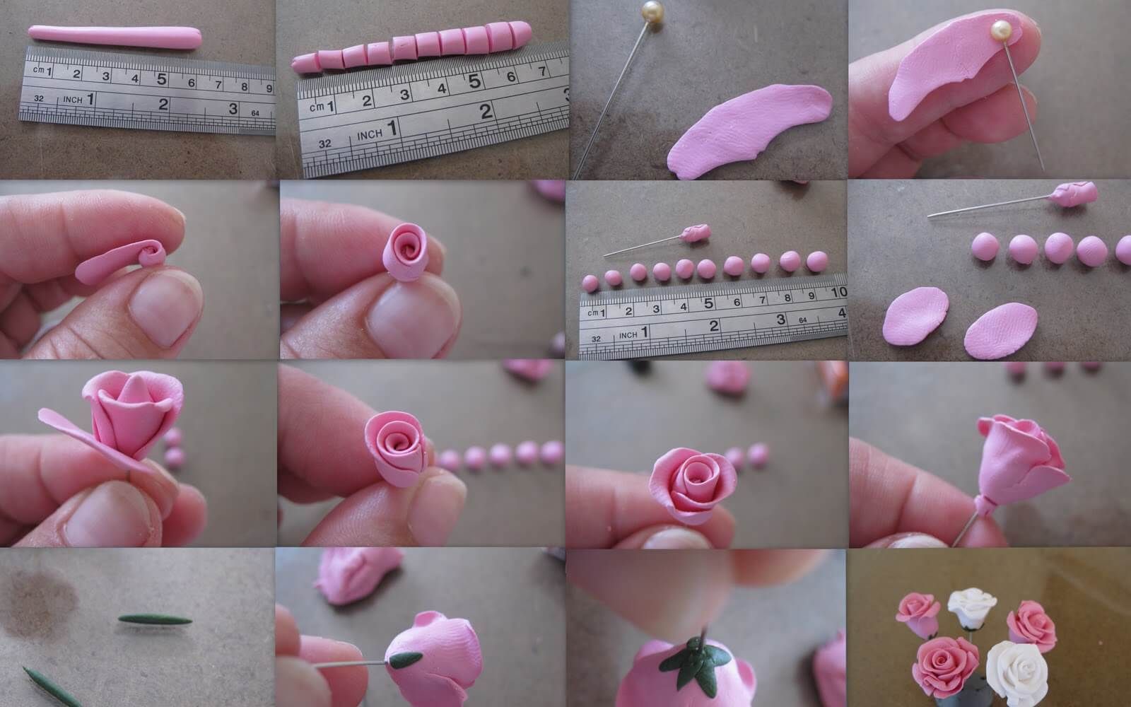 Поделки из полимерной глины, изготовление цветка сакуры