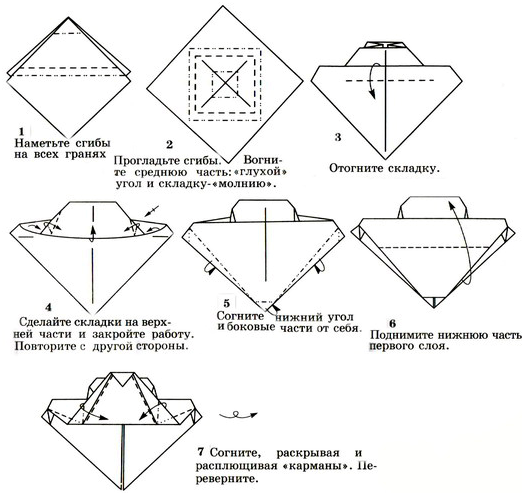 Оригами танк из бумаги: как сделать ис-7 и т-34 с видео и фото