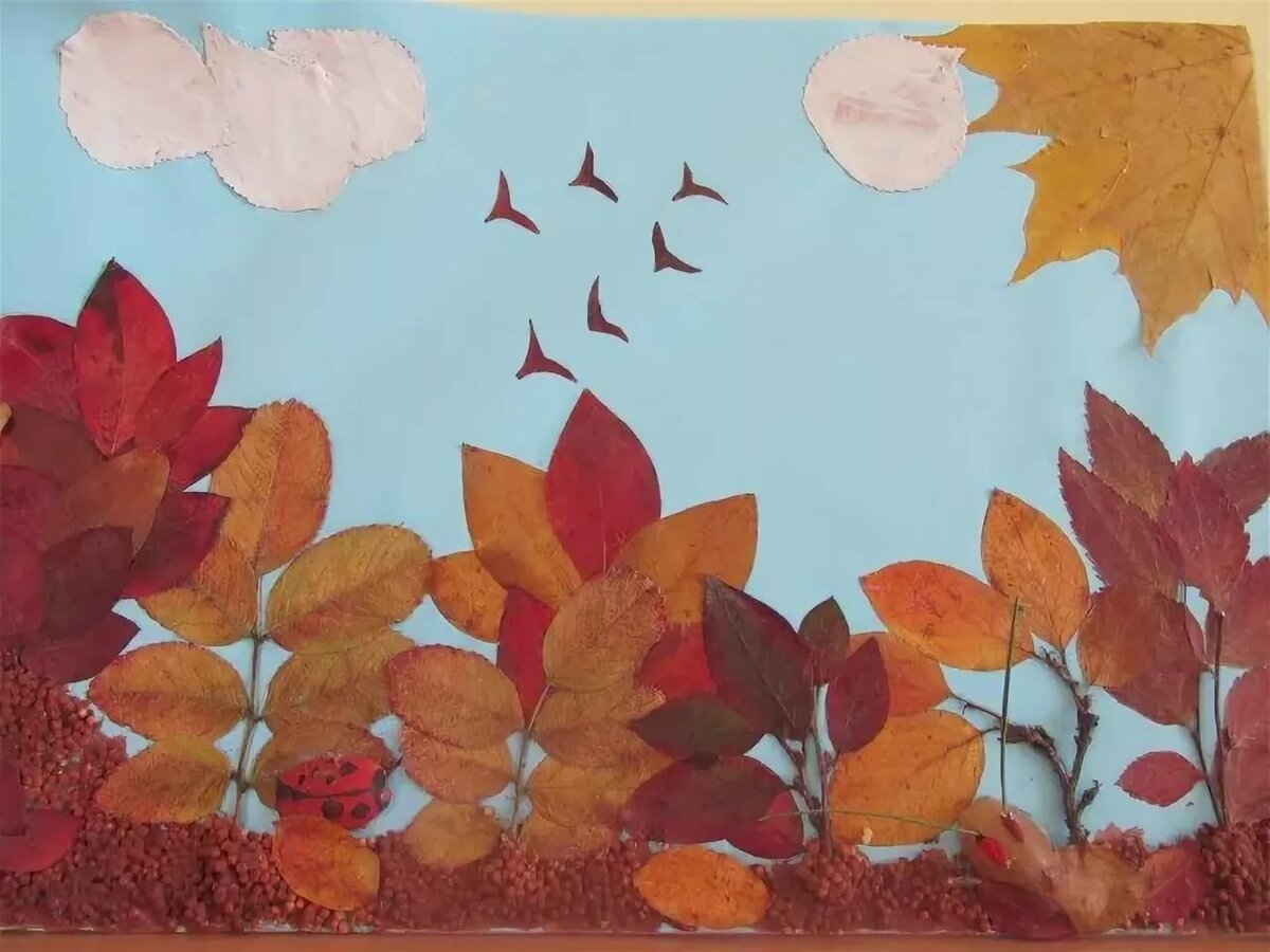 Тема «осень»: оригинальные аппликации, сделанные в детском саду