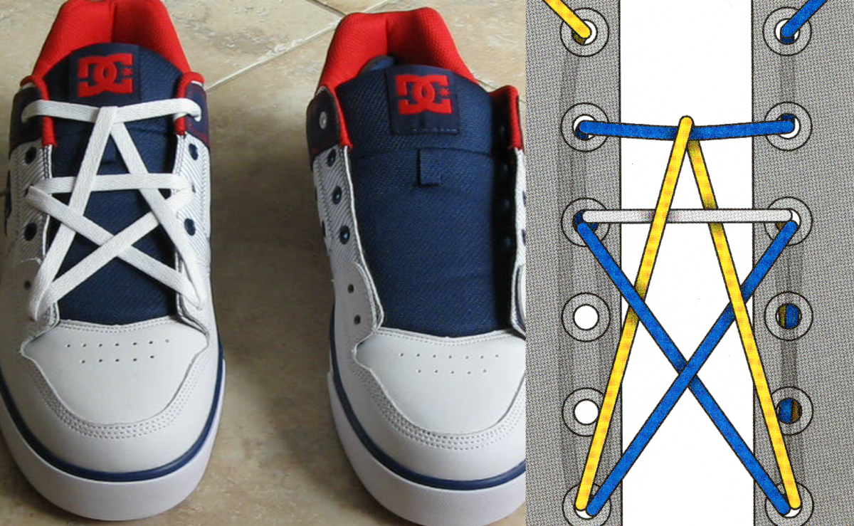 Как завязать шнуровку. Шнуровка шнурков на Nike a913-6. Типы шнурования шнурков на 5. Способы завязывания шнурков на кедах 5 дырок. Шнурки зашнуровать 5 дырок.