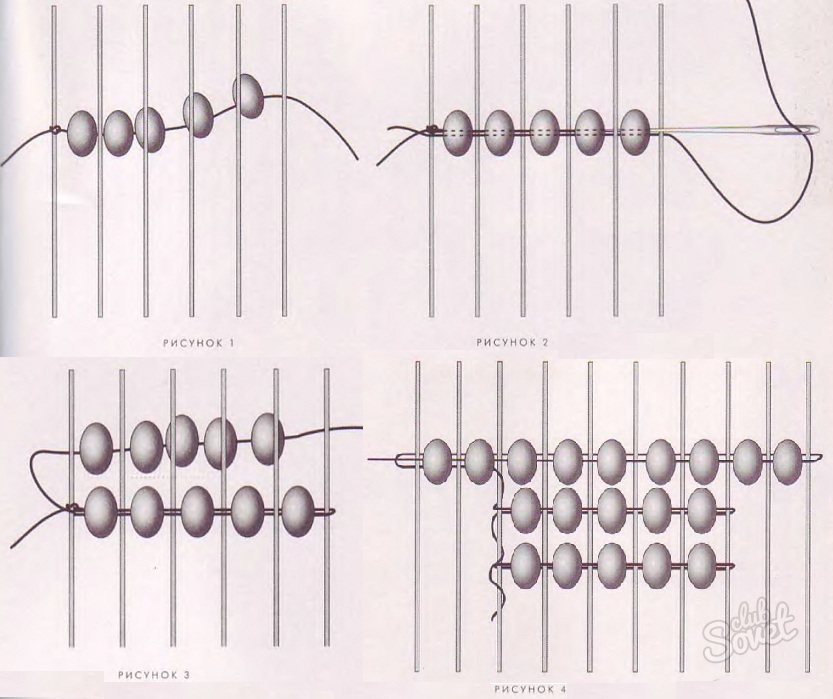 Простые схемы плетения браслетов из бисера своими руками