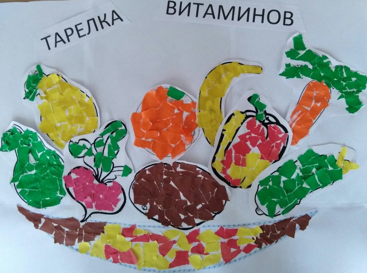 Аппликация фрукты и овощи своими руками — подборка пошаговых мастер-классов для детей