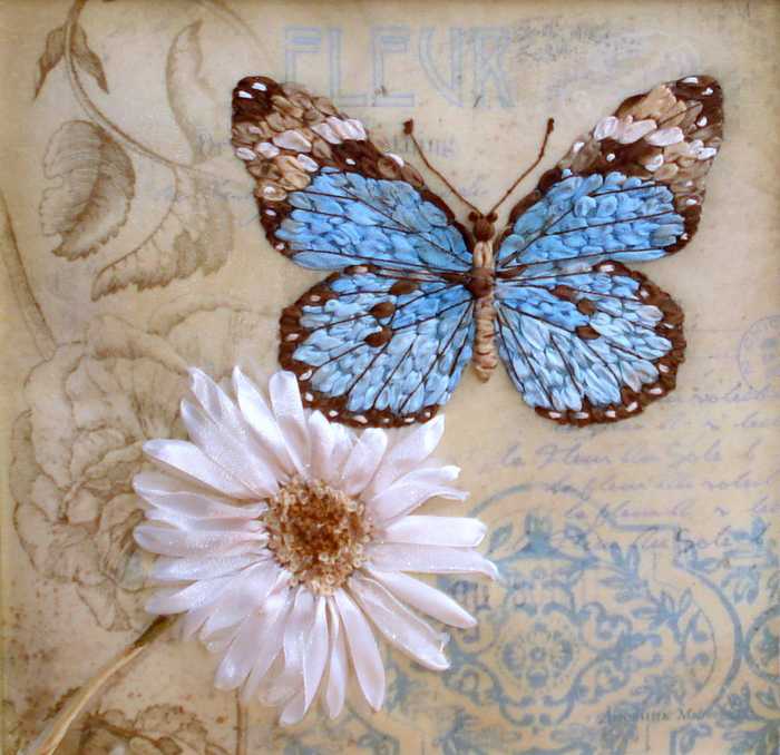 Бабочки канзаши: 3 способа сделать бабочек из атласных лент
