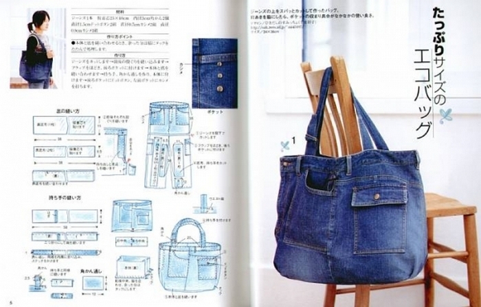 Сумка из джинсов своими руками - подробная инструкция, оригинальные идеи дизайна своими руками + схемы и чертежи