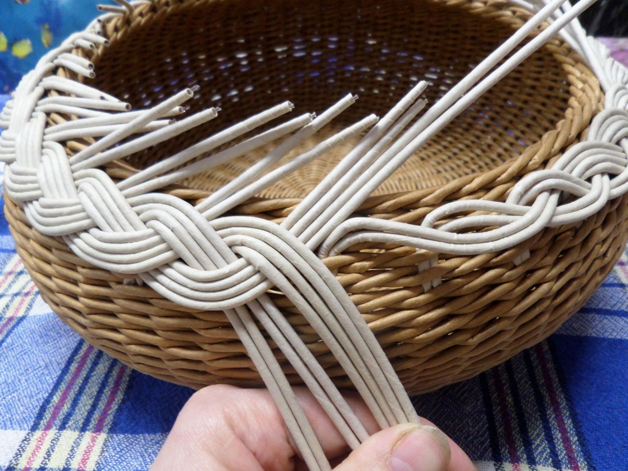 Плетение из газетных трубочек для начинающих