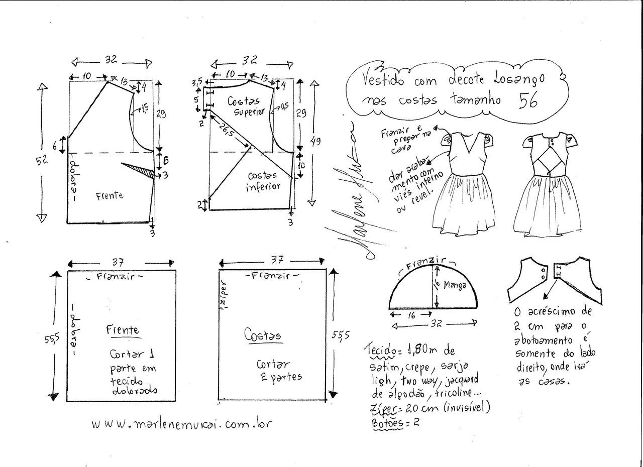 Особенности пошива платья-кейп, построение выкройки и раскрой
