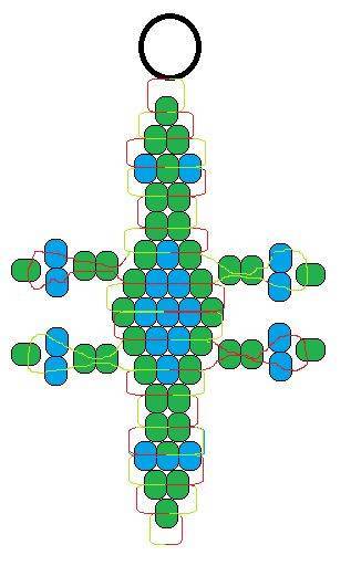 Схема на ящерицу из бисера