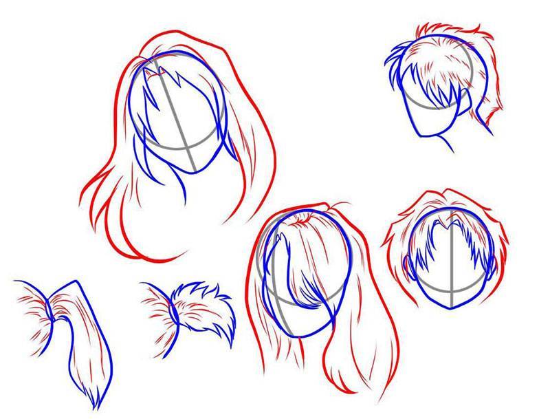 Как рисовать волосы в стиле аниме: мужские и женские прически