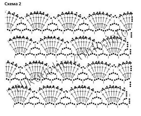 Схема вязание крючком ракушка схема и описание