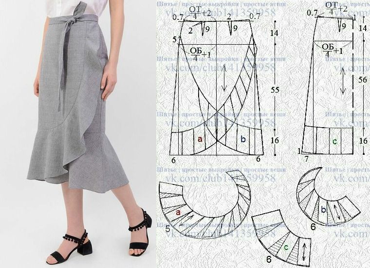 Модели юбок для женщин с выступающим животом с выкройками, фото