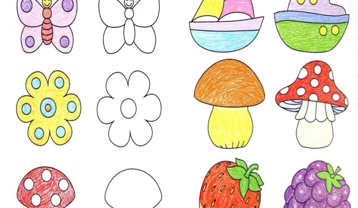 Как научить рисовать ребенка в 2, 3, 4, 5, 6, 7, 8 лет