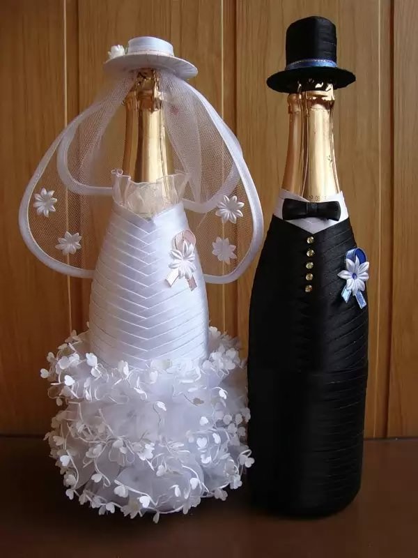 Одежда на шампанское для свадьбы своими руками — мастер-классы по изготовлению с фото и видео
