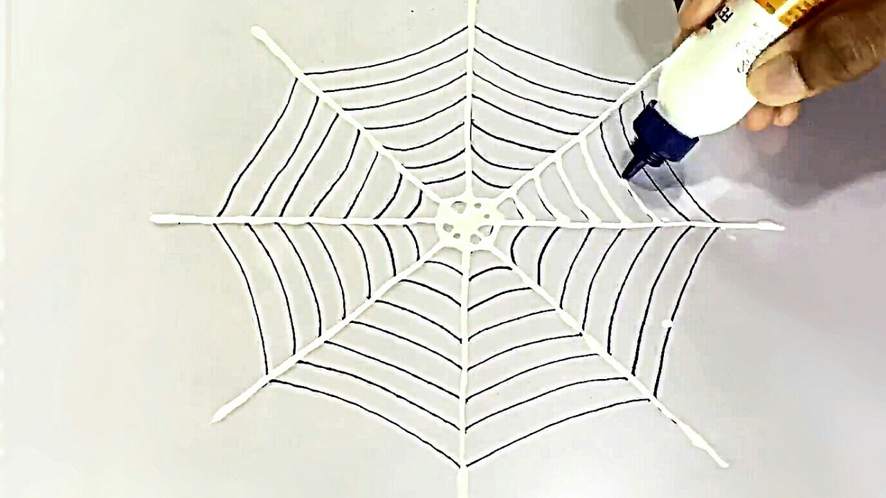 Как сделать паутину на хэллоуин
