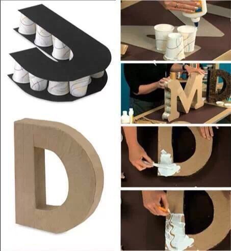 Способы создания объёмных букв своими руками