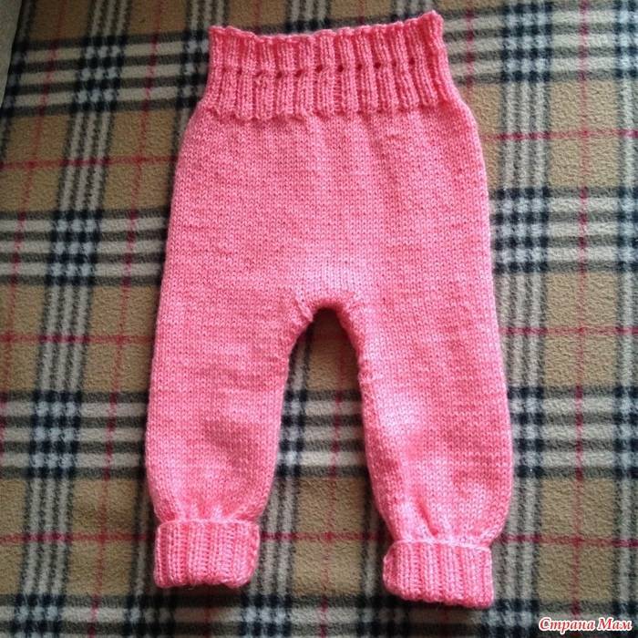 Схема вязания штанишек спицами для новорождённых: пошаговый урок