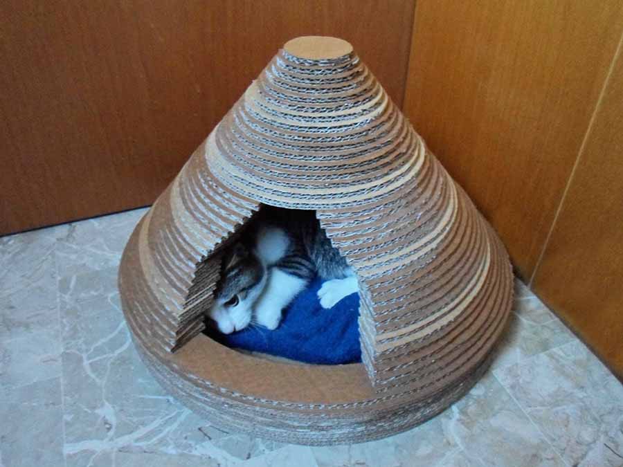 Домик для кота своими руками – инструкция по изготовлению жилья для питомца