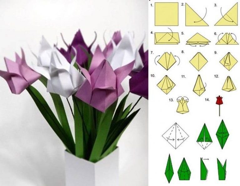 Лилия из бумаги: в технике оригами, кусудама, своими руками
