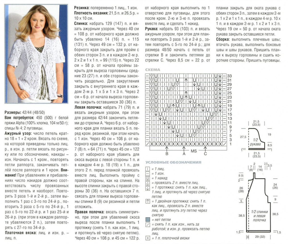 Кофта спицами для женщин схемы и описание. Вязание спицами ажурные кофточки для женщин с описанием и схемами. Вязание спицами кофточку для женщины спицами с описанием и схемами. Вязание спицами для женщин с описанием и схемами бесплатно жакеты. Вязаные летние ажурные кофточки спицами со схемами модные.