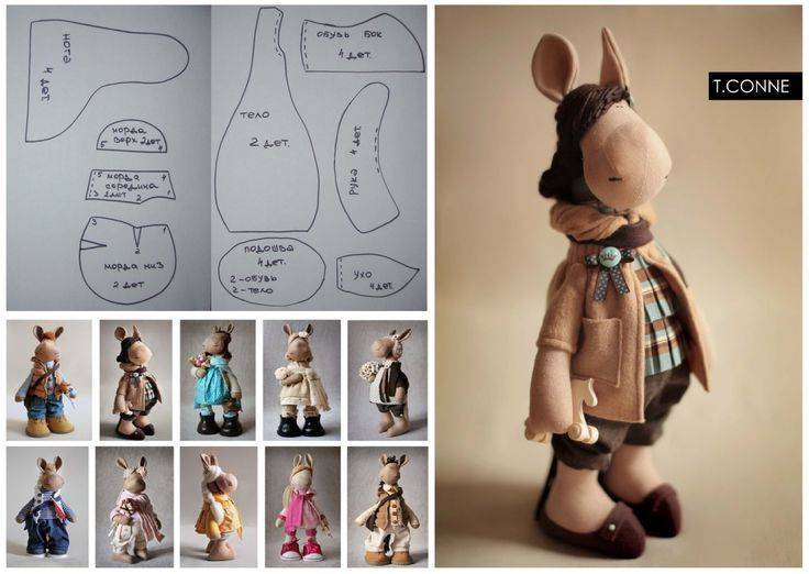 Куклы Татьяны Коннэ: выкройки, шитьё, особенности