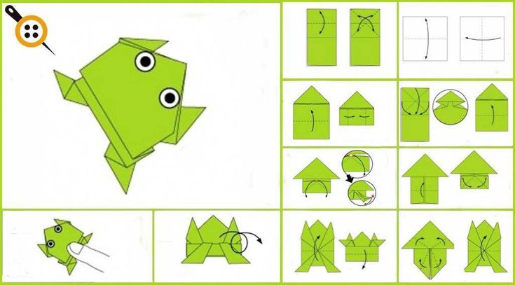 Как сделать лягушку из бумаги: 10 лучших схем оригами, пошаговые инструкции (фото и видео)