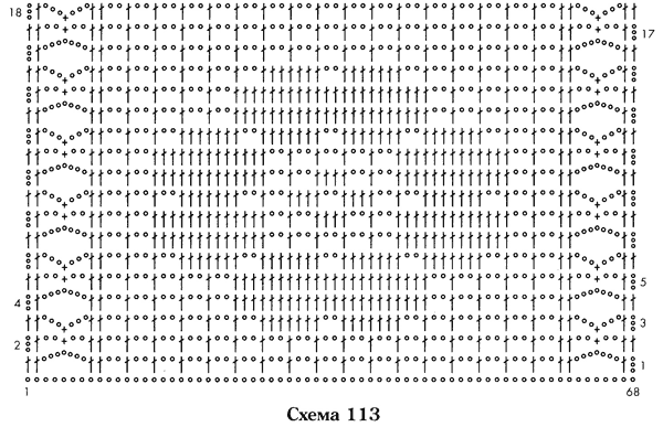 Простой филейный узор крючком схема и описание