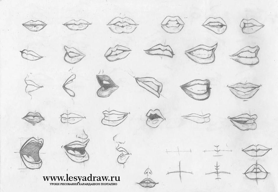 Как нарисовать губы карандашом: легкий пошаговый мастер-класс, как рисовать пухлые губы девушки для создания портрета