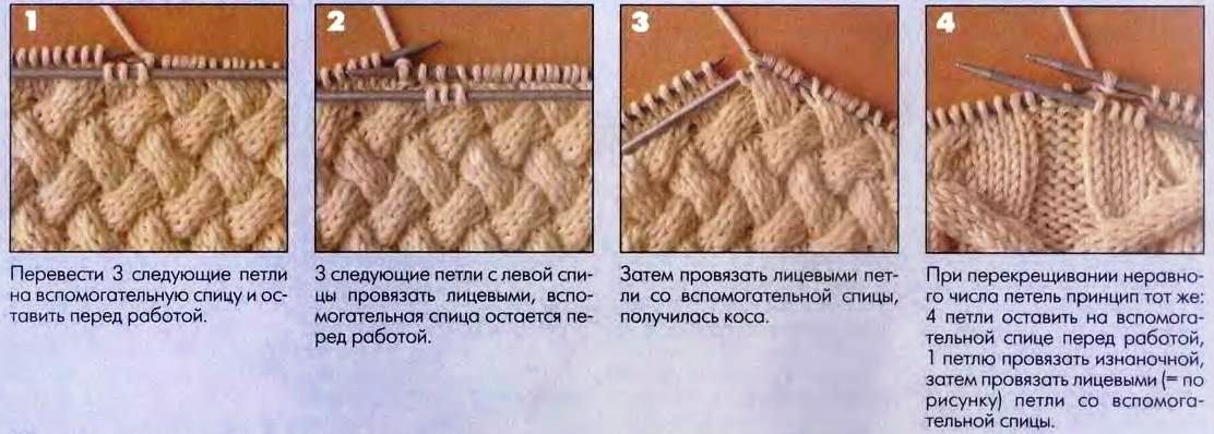 Вязание жгутов спицами: описание схем и фото красивых жгутов виде кос