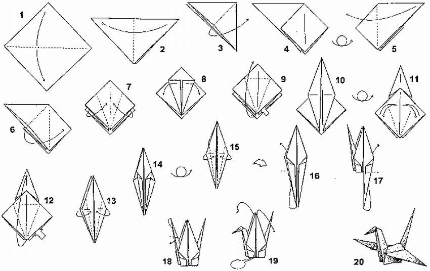 Оригами журавлик — пошаговая инструкция для начинающих. фото и видео описание процесса создания