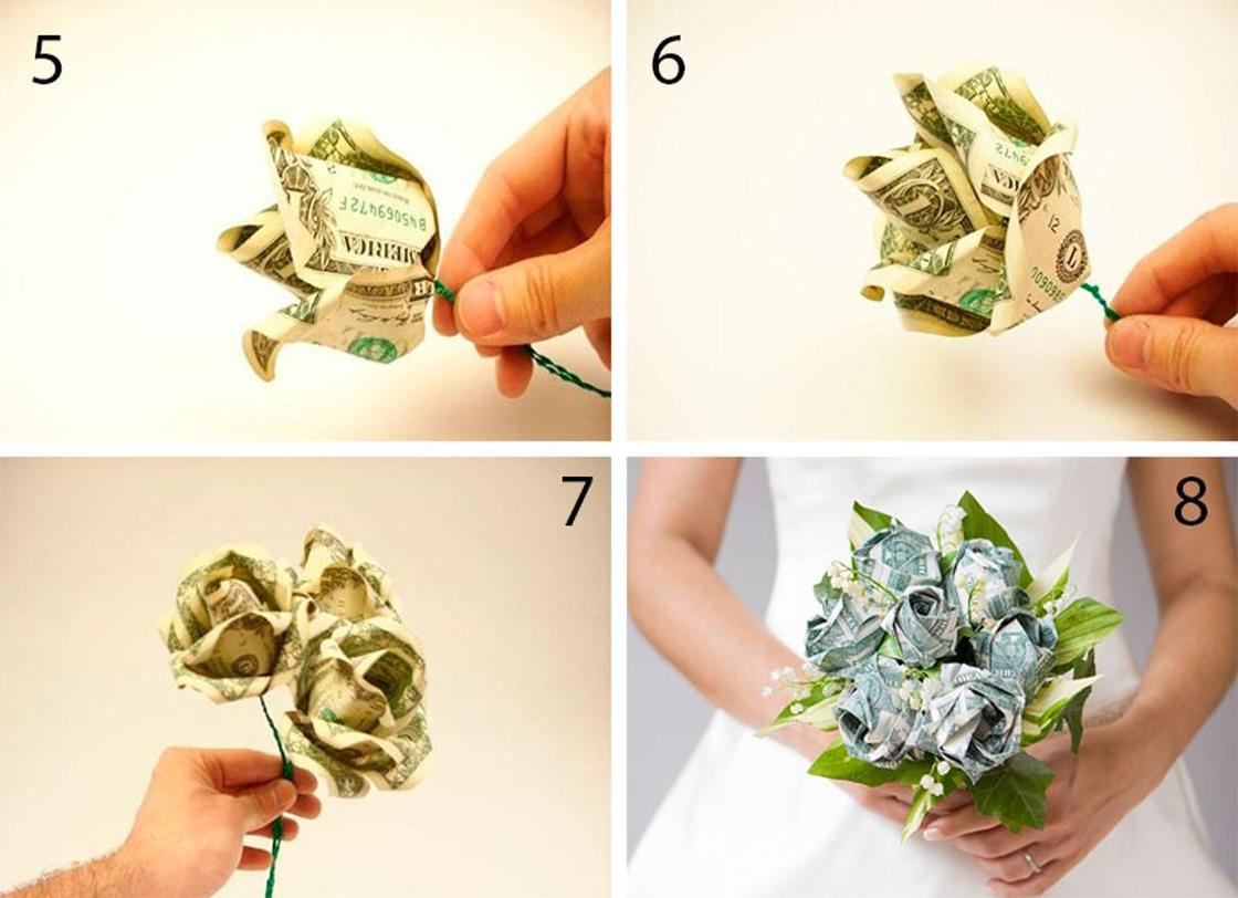 Как сделать розу из денег своими руками, поделки к разным праздникам