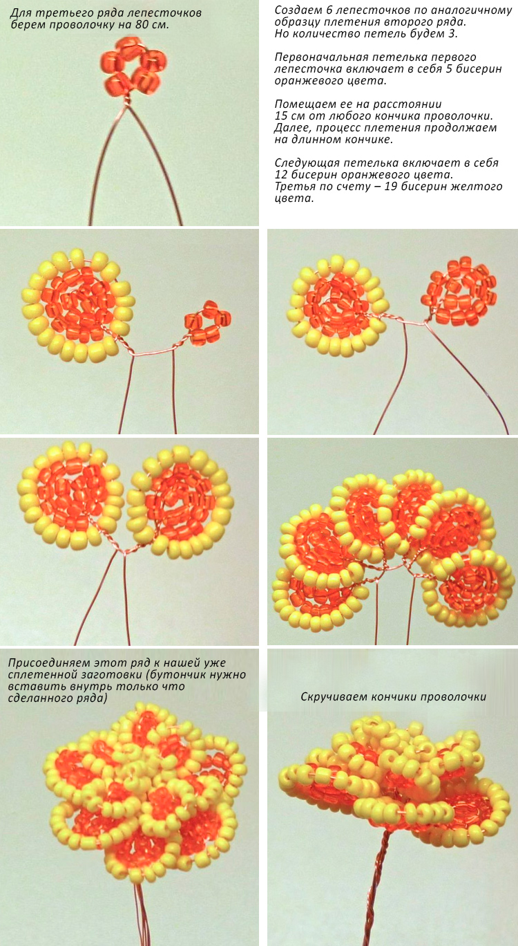 Роза из бисера для начинающих: разбор и пошаговое описание простых и сложных схем с фото