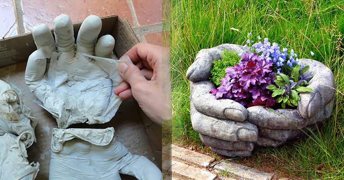 Вазы из цемента и ткани для сада своими руками: как сделать, мастер класс с фото