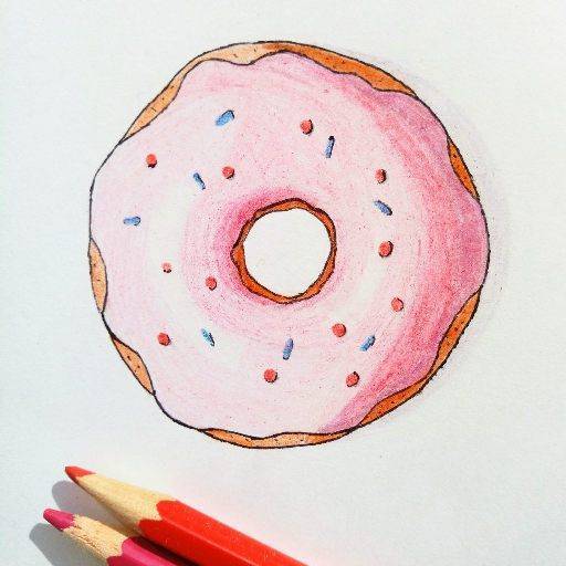 Как рисовать пончики карандашом поэтапно для начинающих. рисуем пончик в фотошоп