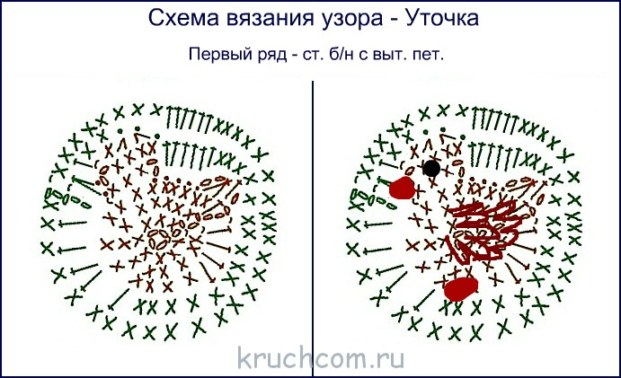 Мочалка цветок крючком схема